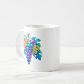カラフル葡萄 コーヒーマグカップ (正面左)
