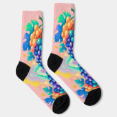 カラフル葡萄 ソックス (右)