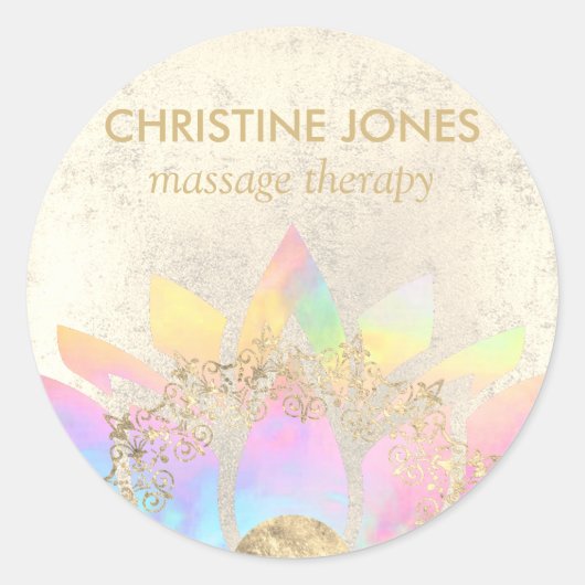 カラフル蓮 ラウンドシール (正面)