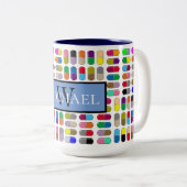 カラフル薬 ツートーンマグカップ (正面右)