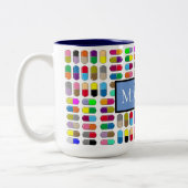 カラフル薬 ツートーンマグカップ (左)