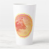 カラフル虎 カフェラテマグ (正面)