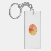 カラフル虎 キーホルダー (正面左)