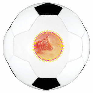 カラフル虎 サッカーボール
