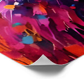 カラフル虎 ポスター (角)