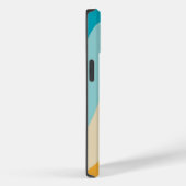 カラフル虹の波パーソナライズされた Case-Mate iPhoneケース (裏面 / 右)