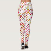 カラフル虹の点 レギンス (裏面)