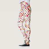 カラフル虹の点 レギンス (左)