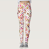 カラフル虹の点 レギンス (正面)