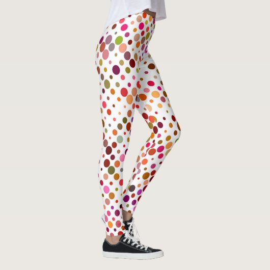 カラフル虹の点 レギンス (右)