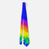 カラフル虹の飛び絵を描模様 ネクタイ (裏面)