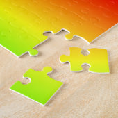 カラフル虹色グラデーシグラデーションョン ジグソーパズル (側面)