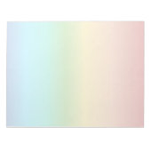 カラフル虹色グラデーション ノートパッド (正面)