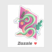 カラフル蛇 シール (シート)