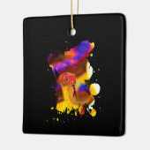 カラフル蛇 セラミックオーナメント (左)