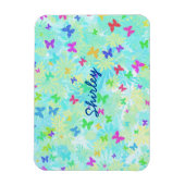 カラフル蝶とデイジーバイシャーリー・テイラー マグネット (縦)