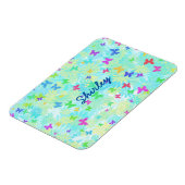 カラフル蝶とデイジーバイシャーリー・テイラー マグネット (左側)