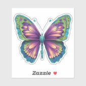 カラフル蝶の防水 シール (シート)