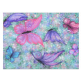 カラフル蝶タ飛んでいるブレクロス テーブルクロス (正面(横))