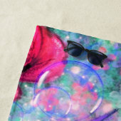 カラフル蝶飛んでいる-春-スケッチ ビーチタオル (インサイチュ)