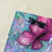 カラフル蝶飛んでいる- Joy - ビーチタオル (インサイチュ)