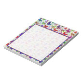 カラフル蝶 ノートパッド (回転)