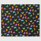 カラフル蝶 ラッピングペーパー (フラット)