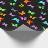カラフル蝶 ラッピングペーパー (角)