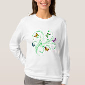 カラフル蝶 Tシャツ (正面)