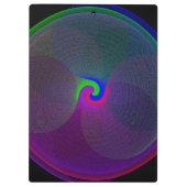 カラフル融合センター幾何学クリップボード クリップボード (裏面)