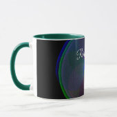 カラフル融合センター幾何学コーヒーマグ マグカップ (左)