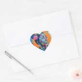 カラフル術 ハートシール (封筒)