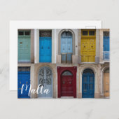 カラフル表扉はがきのコラージュ ポストカード (正面/裏面)