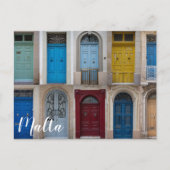 カラフル表扉はがきのコラージュ ポストカード (正面)