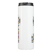 カラフル裁縫キルトパターン タンブラー (裏面)