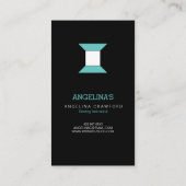 カラフル裁縫キルトパターン 名刺 (裏面)