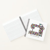 カラフル裁縫キルト模様帳 ノートブック (内部)