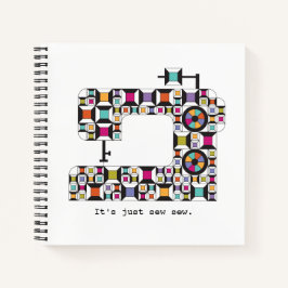 カラフル裁縫キルト模様帳 ノートブック