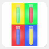 カラフル試験管 スクエアシール (正面)