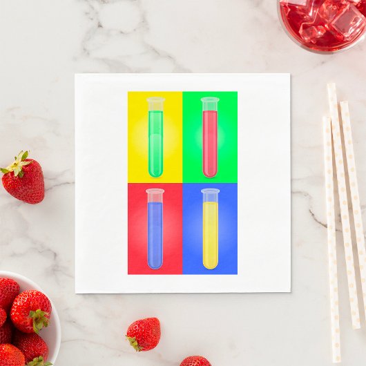 カラフル試験管 スタンダードランチョンナプキン