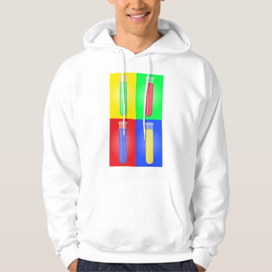 カラフル試験管 パーカ (正面)