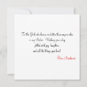 カラフル誕生日キャンドル – ハッピーバースデー サンキューカード (裏面)