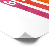 カラフル誕生日キャンドル – ハッピーバースデー ポスター (角)