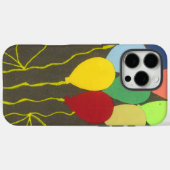カラフル誕生日バルーンのグラフィックアートデザイン Case-Mate iPhoneケース (裏面 (横))