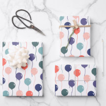 カラフル誕生日バルーンのパターン