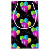 カラフル誕生日バルーン スモールペーパーバッグ (裏面)
