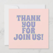 カラフル誕生日パーティーの招待状 サンキューカード (正面)