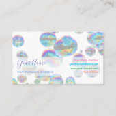 カラフル誕生日プランナーとパーティー 名刺 (裏面)