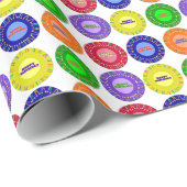 カラフル誕生日包装紙 ラッピングペーパー (ロールコーナー)