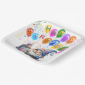 カラフル誕生日格言 ペーパープレート (傾斜あり)